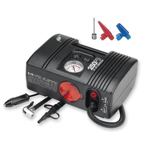 Lifeline AAA 4026AAA 250 PSI 12 Volt 6 in 1 Air Compressor