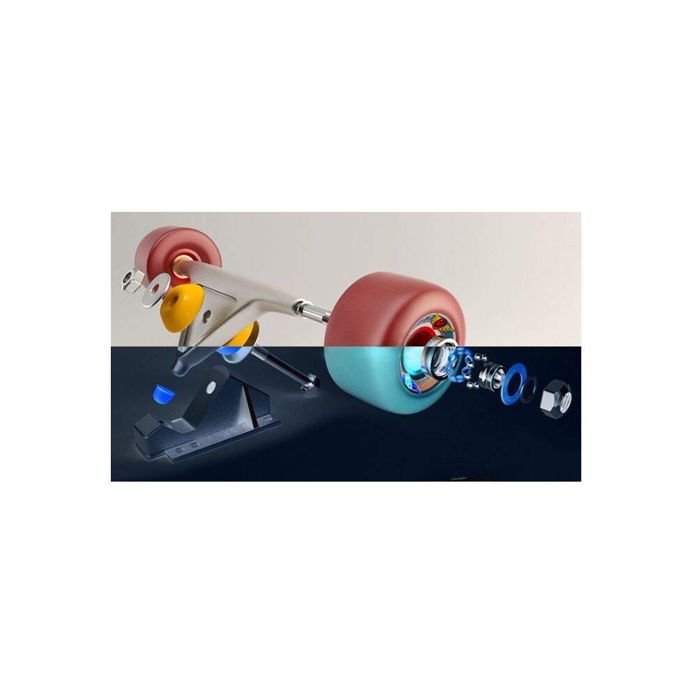 ABEC-9 608 2RS Inline Skate Wheel 608 RS Rostschutz-Kugellager 608RS rot versiegelt 8 x 22 x 7 mm Achse (Farbe : 608RS Rot, Größe : 16 Stück)