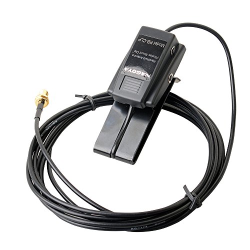 REVEX RB-CLP SMA-Female Window Clip Mount w/RG-174/U 3M for Two Way Radio Antenna Extend Cable Car Radio Accessroy Walkie talke