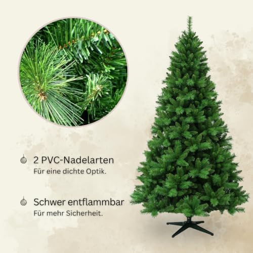 RS Trade Künstlicher Weihnachtsbaum 1101 Colorado 270 cm in Grün mit Metallständer, Christbaum künstlich, Kunsttannenbaum, Klappsystem… – Ansicht 3