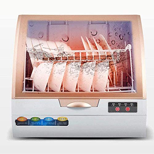 Compact Desktop-Geschirrspüler, tragbarer Aufsatz- Bügeleisen, Installation, Hochtemperatur-Desinfektion, 4 Programme, 6 Sätze von Geschirr halten
