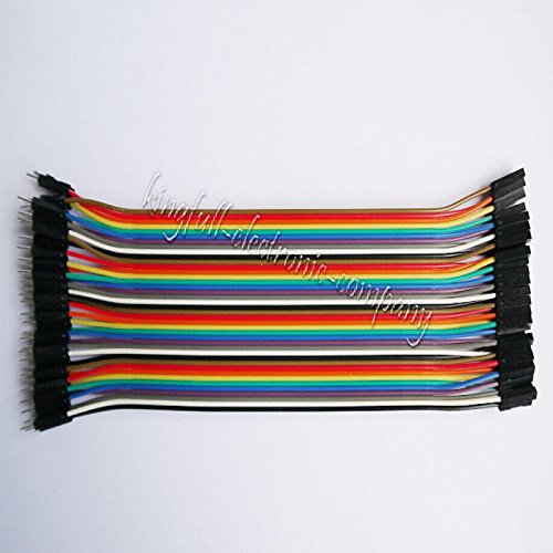 QX Electronics 40Pcs Dupont Wire Color Jumper Cable 20 cm Spacing 2.54