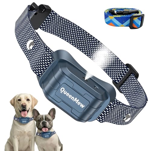 Bark Collar Dog Bark Collar for Large Medium Small Dogs Citronella Dog Bark Collar with Adjustable Spray & Sensitivity Rechargeable Anti-Bark Collar for Dogs with Safe 2 Collar Straps(Blue)