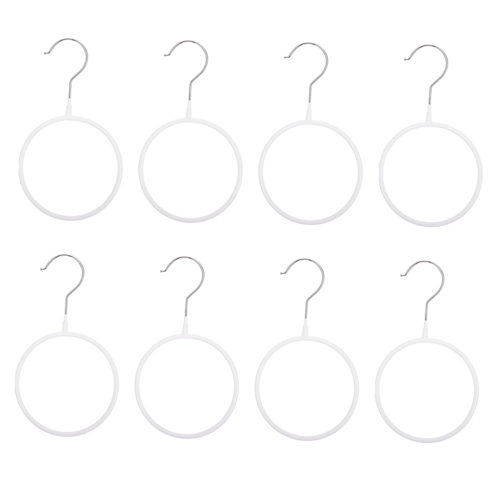 OUNONA 8pcs Tie Hangers Scarf Organizer for Closet Non Slip Tie and Scarf Holder Space Saving Design for Neatly Storing Accessories for and Neckties