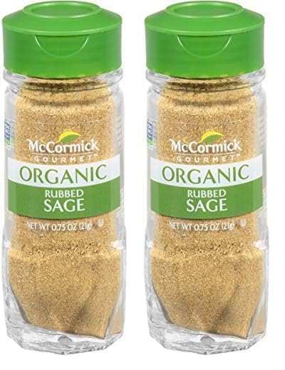 McCormick Gourmet Salvia frotada orgánica, 0.75 onzas (paquete de 2)