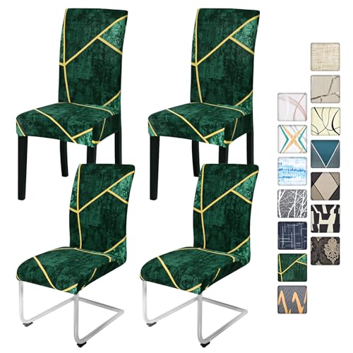 Alishomtll Stretch Stuhlbezug 4er/6er Set Grün Stuhlhussen Schwingstuhl Elastische Stuhlhussen Abnehmbarer Waschbarer Esszimmerstühle Bezüge für Restaurant Hotel Bankett (Grün, 4 Stück) Alishomtll Stretch Stuhlbezug 4er/6er Set Grün Stuhlhussen Schwingstuhl Elastische Stuhlhussen Abnehmbarer Waschbarer Esszimmerstühle Bezüge für Restaurant Hotel Bankett (Grün, 4 Stück)