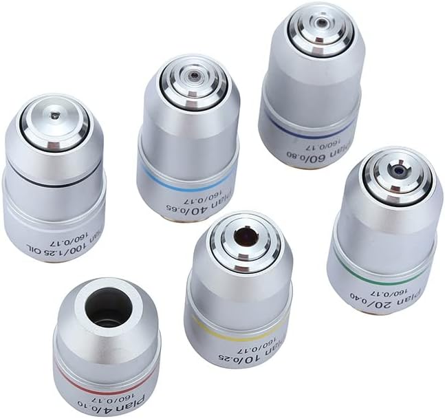 顕微鏡アクセサリーキット 10X 20.3 * 0.705mm 60X 生物顕微鏡対物顕微鏡スライド (色: 40X)