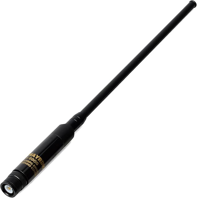 TWAYRDIO Dual Band VHF UHF Ham Radio Antenna 144/430Mhz 2m 70cm BNC Male Telescopic Extendable 28cm (11inch) - 109cm(43inch) Handheld Aerial for Kenwood TK300 TK320 ICOM Uniden 2 Way Radio