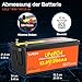 12V 200Ah LiFePO4 Batterie, 2560Wh Lithium Akku mit 100A BMS, 5000-15000 Mal Deep Cycle Batterien, Unterstützung 4S4P, perfekt als Stromquelle für Wohnmobile Camping