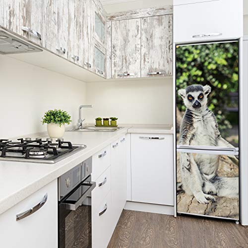 Pegatinas pared decoración cocina lémur vinilo autoadhesivo refrigerador 60x180 4