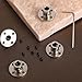 4Pcs 6mm Rigid Flange Coupling Connector, Rigid Flange Shaft Coupling High Hardness Guide Shaft Support Coupler Coupler Accessory with Set Screws and Wrench for DIY RC Model Motors