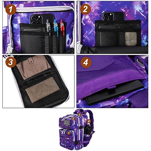 Image of LHI Tactical Military Backpack for Men and Women 25L /35L Army Assault Pack Bag Small Rucksack with Bottle Holder