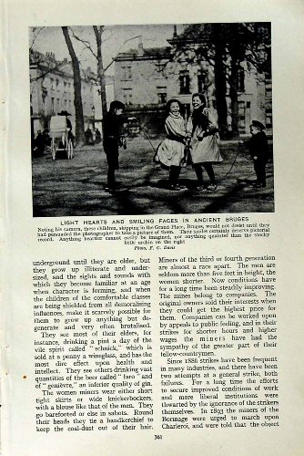 original old antique victorian print FILLE FLAMANDE de TRAYEUSE de la BELGIQUE d'ENFANTS de c1920 BRUGES original old antique victorian print FILLE FLAMANDE de TRAYEUSE de la BELGIQUE d'ENFANTS de c1920 BRUGES
