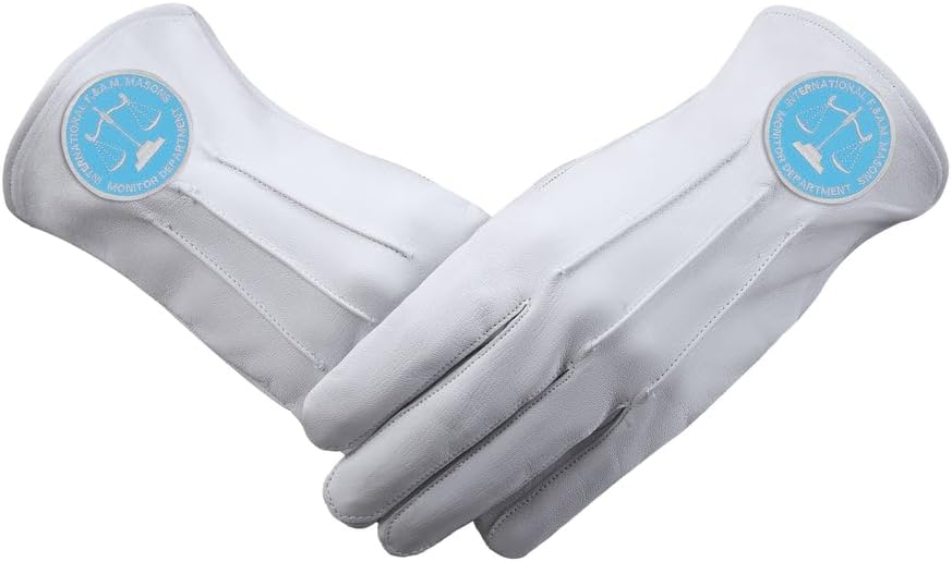 Bricks Masons International Masons Gloves - Monitor Department White Leather