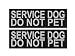 Doggie Stylz Set of 2 Reflective Service Dog DO NOT PET Removable Patches (Large 6 x 2 inches)
