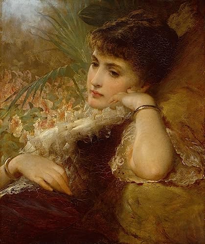 Portrait de femme tableau sur toile George Elgar Hicks, décoration murale pour sublimer un intérieur