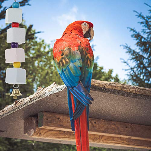 Balacoo 2Pcs Papagaio Brinquedo Gaiola de Pedra Mineral Bloco Periquitos Contas Ranger Os Dentes Mol