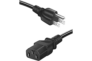 3 Prong TV Power Cord Replacement for Vizio Samsung Sony LG Toshiba...