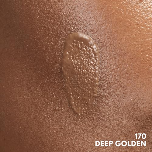 Image of COVERGIRL Clean Invisible Foundation Makeup, Dewy & Glowy Natural Finish, Buildable Coverage, Skin-Like Smooth Look, Vegan, Deep Golden, 1oz