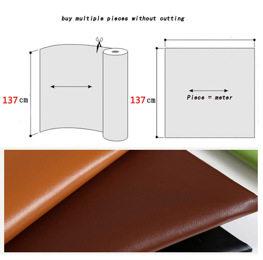 Materiał obiciowy Tkanina skórzana Tkaniny obiciowe na metryTkanina Sztuczna skóra Tapicerka(Light Gold,1.37X1m)