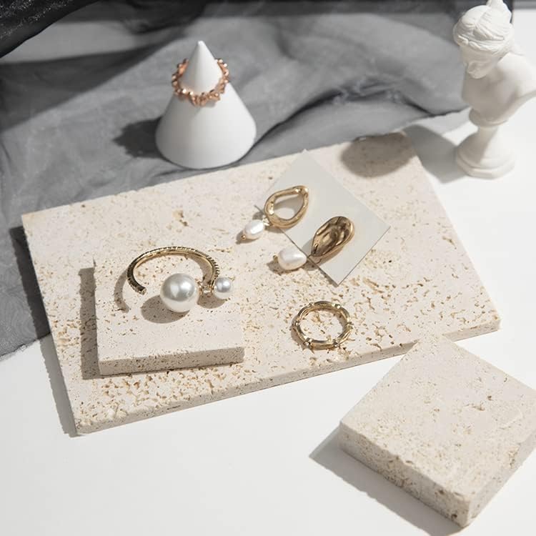 Miniatura 3 de GISELA D Accesorios para fotos, adornos de piedra natural, bandeja de almacenamiento de cosméticos, lápices labiales, joyas, decoración de tiro,