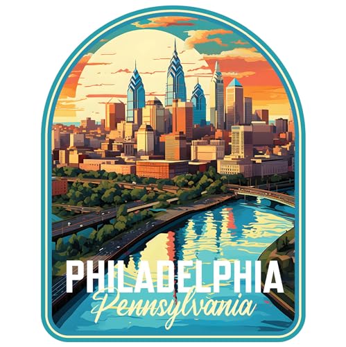 Imán decorativo souvenir de Philadelphia de 2 pulgadas miniatura 1