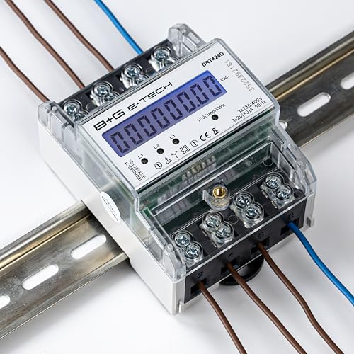 B+G E-Tech [DRT428] Digitaler 3-Phasen Drehstromzähler...