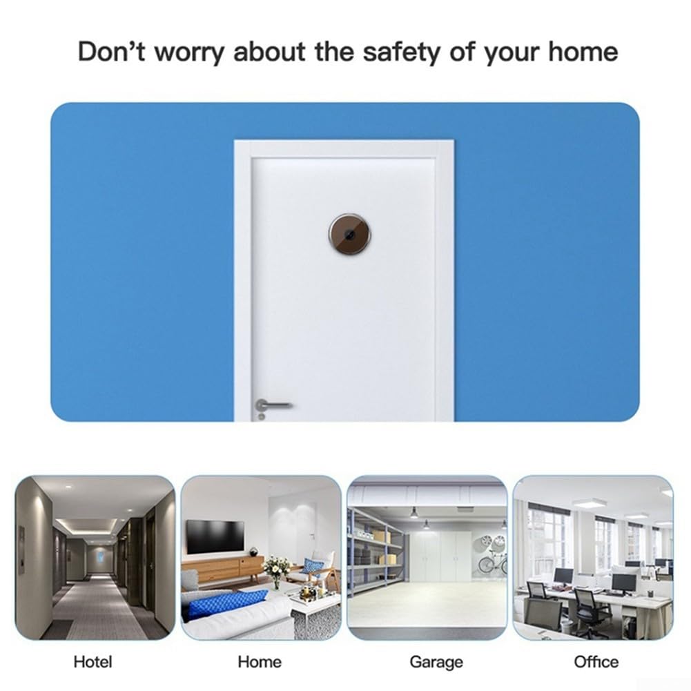 Telecamera Spioncino, Visualizzatore Digitale per Porta con Telecamera, con Schermo LCD da 3,5 Pollici, Telecamera di Sicurezza Wireless HD 720P per la Sicurezza Domestica