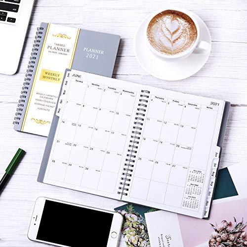 2021 Planner - Weekly & Monthly Planner with Flexible Cover, Jan.- Dec, Strong Twin - Wire Binding, Round Corner,Improving Your Time Management Skill - Thumbnail 4