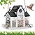 Solar Bird Feeders House Outside Hanging Metal Wild Bird Feeder Outdoors Large Cardinal Bird Feeder Birdhouses Squirrel Proof White