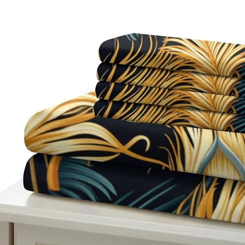Housse de couette 2 pièces plumes 3D microfibre linge de lit single 135x200cm - 6