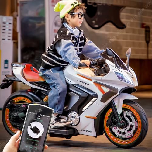Image of SRECAP Rechargeable Battery Operated Sports 2 Seater Bike for Kids, Ride on Toy Bike 1 to 8 Year Kids (Red)