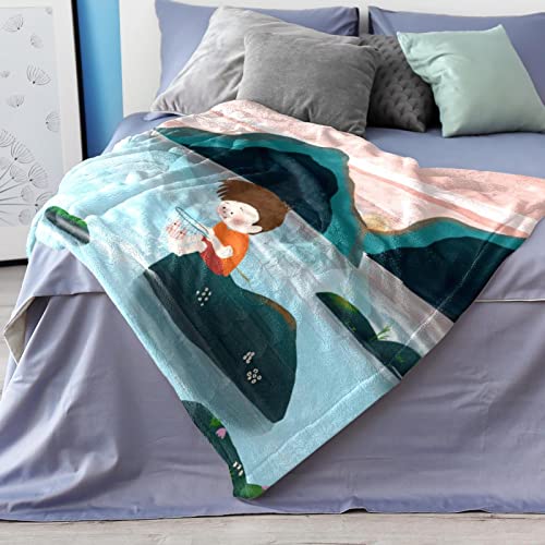 Couvre-lit enfant doux couverture de lit moelleux dessin animé chien - 8