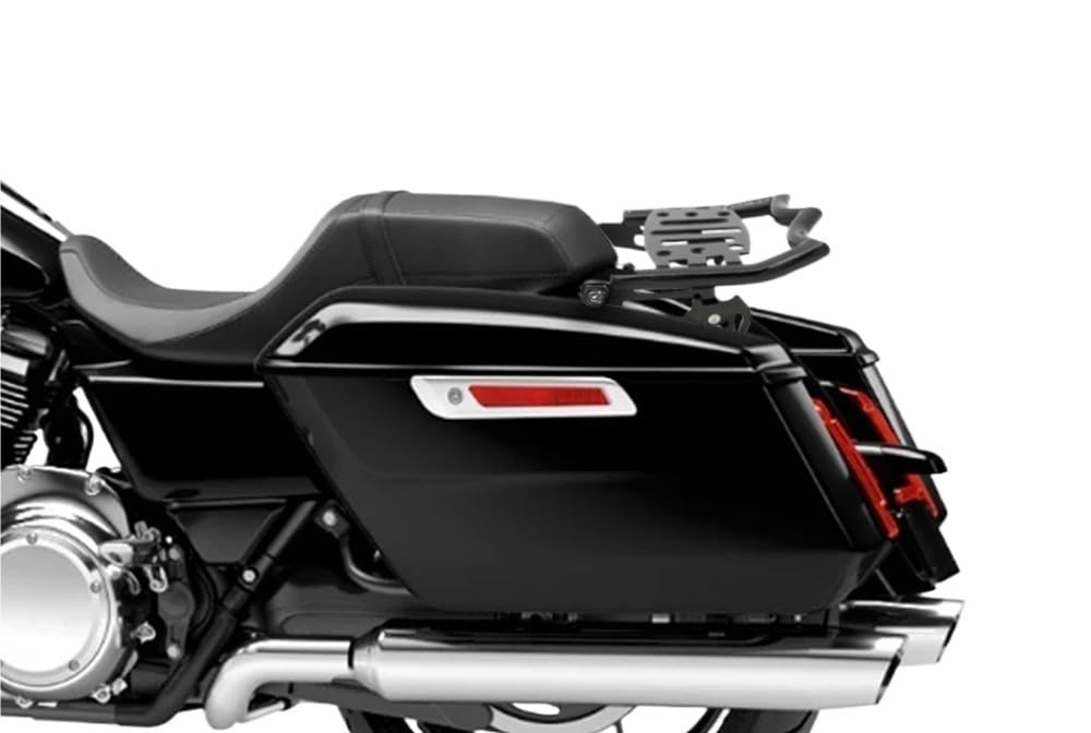 Pasuje Do Motocykla Pasuje Do Touring Street De Road King 2025 Style Tylny Bagażnik Tylny regał na bagażnik motocyklowy Moto Tylny bag(Chrome)
