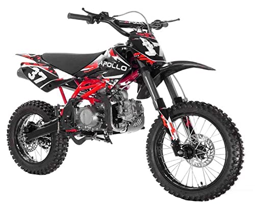 HHH Smart DEALSNOW Brings Apollo AGB-37CRF-2 125cc Gas Dirtbike pitbike Adult Youth DB37 with 4 Speed Manual with Clutch