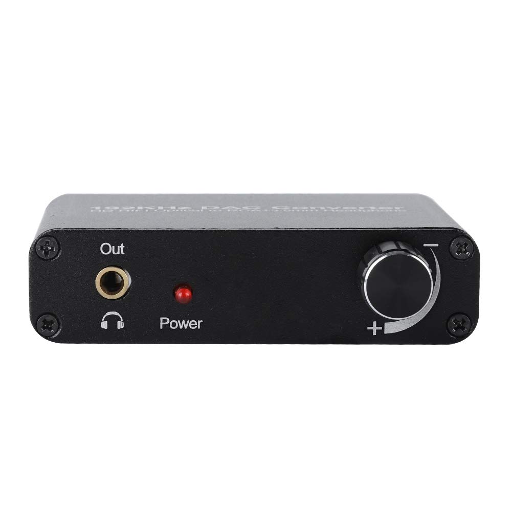 Diyeeni Décodeur/Convertisseur Audio Analogique Numérique DTS/AC-3 5.1 Canaux, Adaptateur Audio Stéréo avec Contrôle du Volume 3.5mm Jack, Support L/R, SPDIF, Coaxial Optique pour HD DVD 360