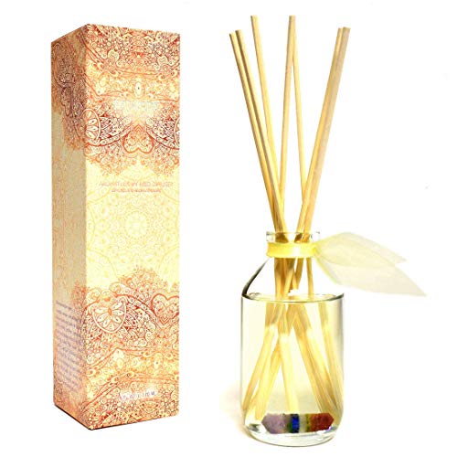 LOVSPA Meditate Lavender & Chamomile Reed Diffusers Scented Sticks Set - 7 Chakra