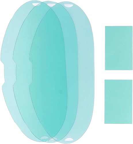 Lente de repuesto de soldadura, 5 piezas de lente de repuesto de pantalla de visión grande, lente protectora de soldadura de PC con 3 piezas de