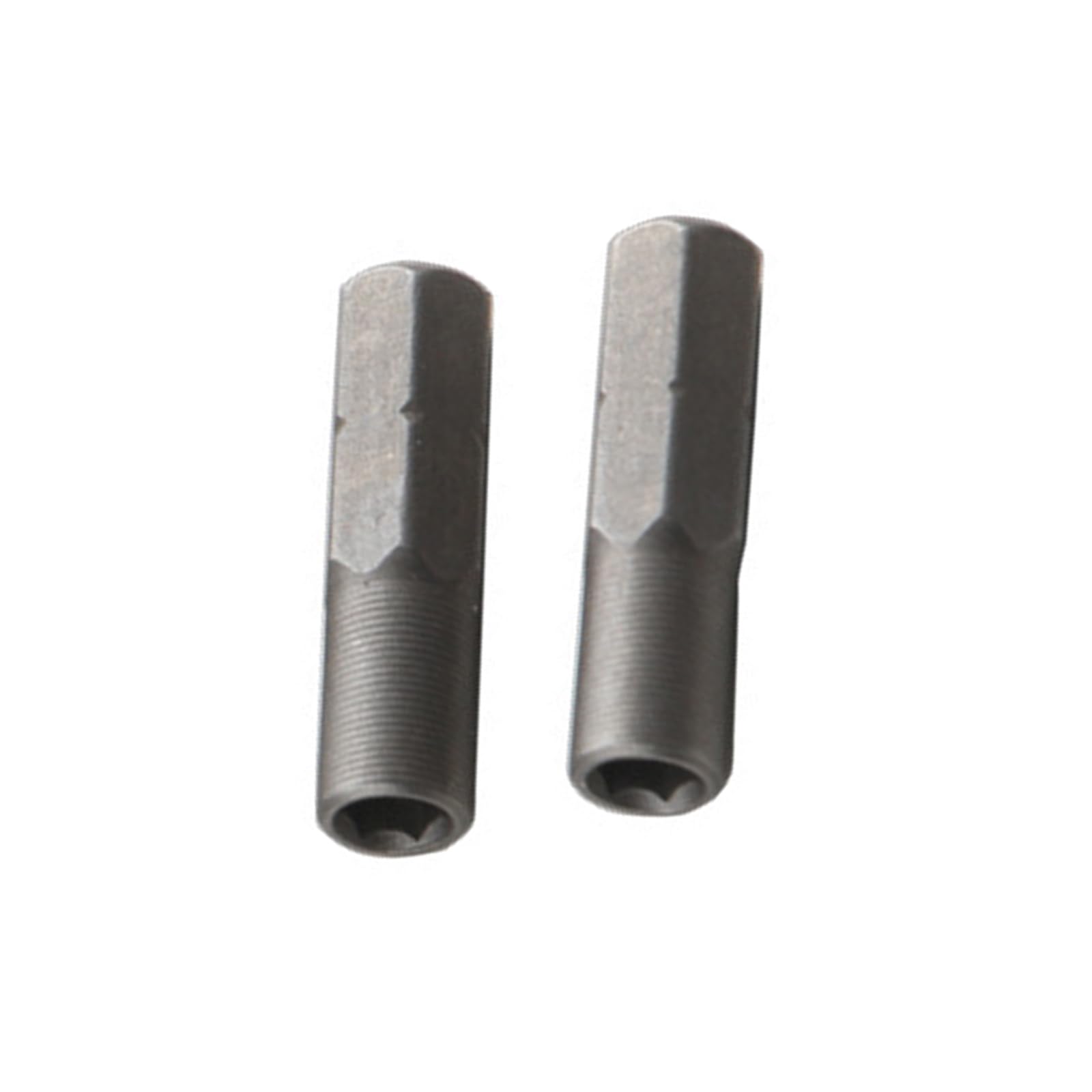 Newft Sandblast 25Mm 2Pcs Hexagonal Shank Adapter Converts 6.35Mm 1 / 4Inch To 4Mm Bit Socket Holder Screwdriver Inserts Bit Adapter Converters Mechanical