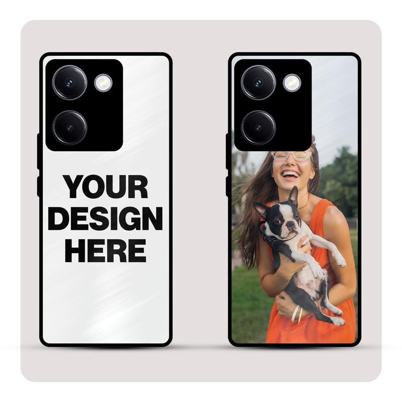 Image of Personalized Back Cover for Vivo Y300 Plus | Custom Case with Name, Photo or Logo | PrintShield Hybrid with Soft TPU Grip & Scratch Protection