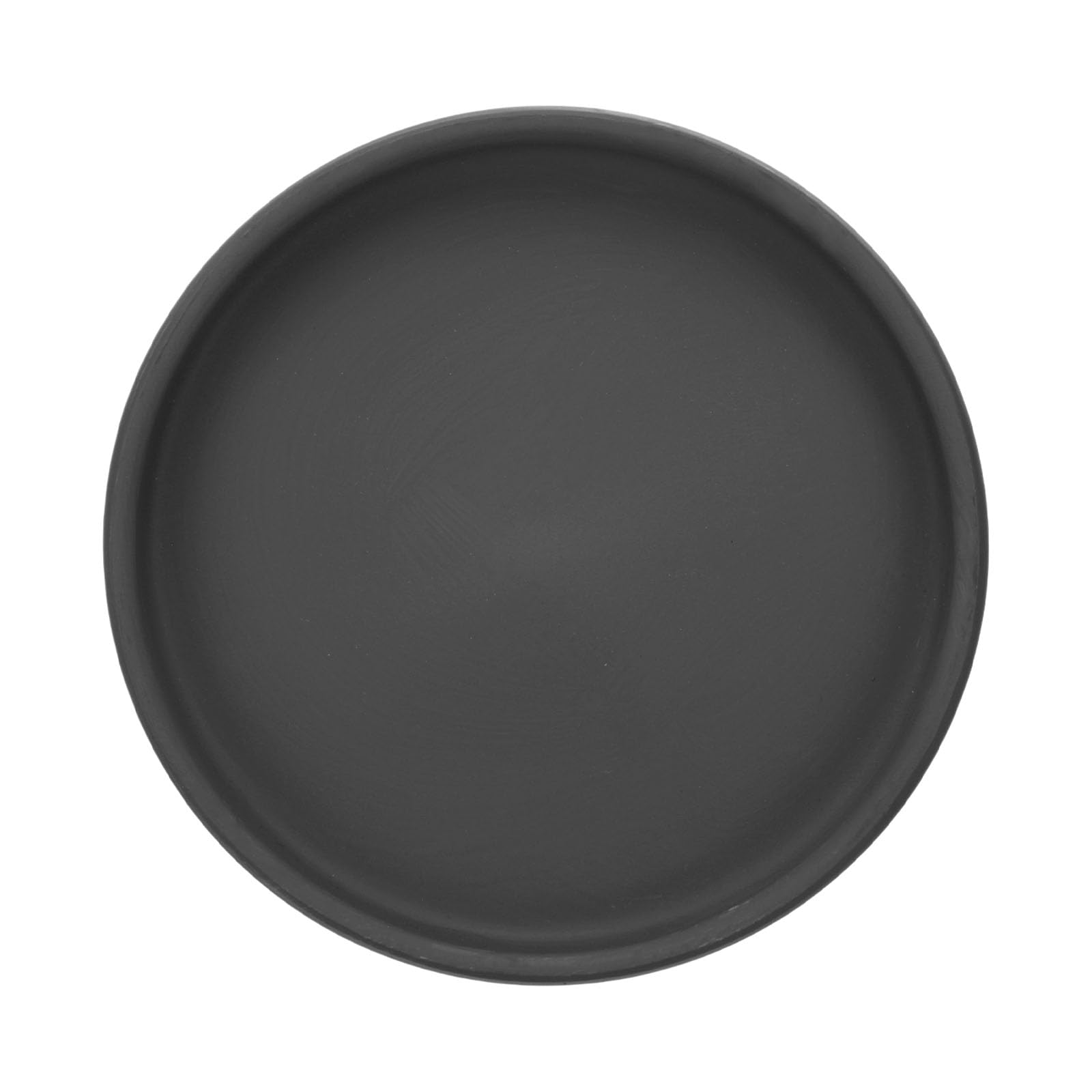 M METERXITY 1-Pack Round Plant Saucers 4.3 inch ID Ceramic, Black