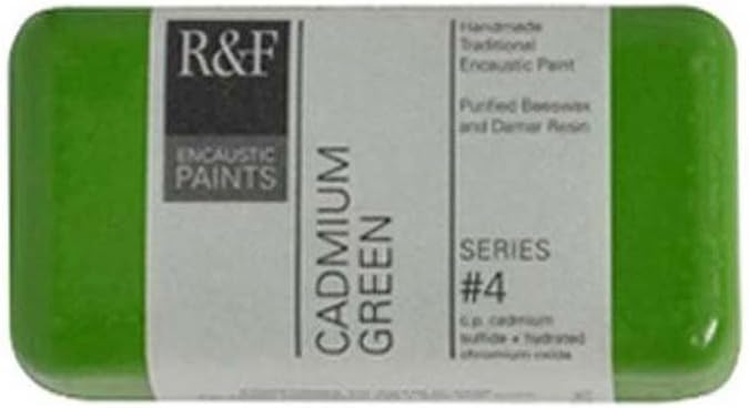 R&F 1049 Encaustic Paint, 40ml, Cadmium Green