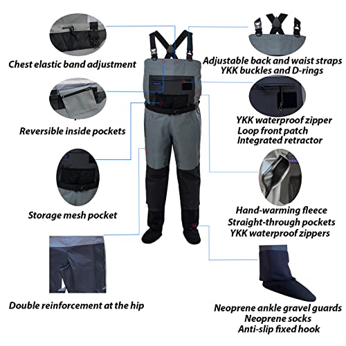 Bottes De Pataugeoire Simms Freestone Noires Taille 12 - Imperméables, Cuir, Pour Pêche à La Mouche