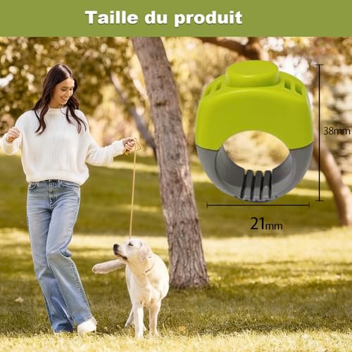ZhongShuang 2 Stück,Klicker Hund, Finger Clicker, Klicker zur Hundeerziehung, Praktisches Hundetraining-Zubehör als Fingerring-Clicker Hund für Hunde