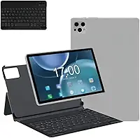 Tablet X19 Pro Tablet, Android 12.0, 10.1 Polegadas, 4GB RAM, 64GB, Cinza, com Teclado, Capa e Fone de Ouvido, Dual SIM, Bluetooth 5.1