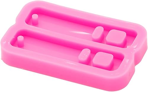 Miniatura 3 de Angel Wings Rectángulo brillante brillante con aretes de forma hueca, moldes de silicona de resina para bricolaje, joyería de moda, moldes de resina