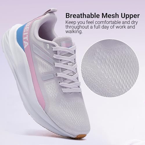 Image of Beita Women's Width Toe Box Walking Shoes|Wedge Running Athletic Tennis Shoes with Rubber Outsole|Fashion Platform Sneakers Non-Slip Thick Anti Slip Breathable Cushion Leisure Work