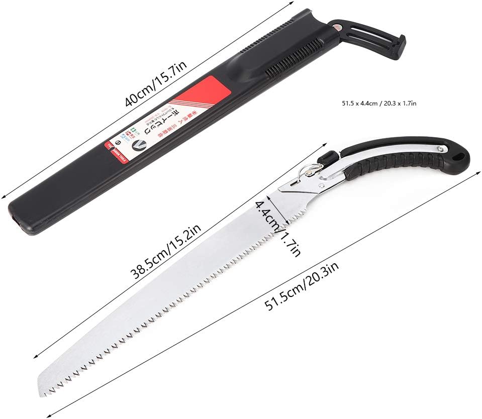 Ergonomic Waist Hung Hand Saw, Grip Garden Tool Lightweight Pruning Saw for Orchard Gardening Camping Felling Household Fruit Tree