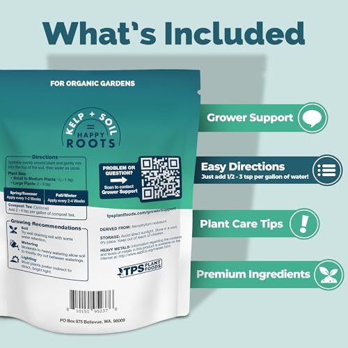Fertilizante granular Kelp Meal 16 oz para plantas miniatura 3