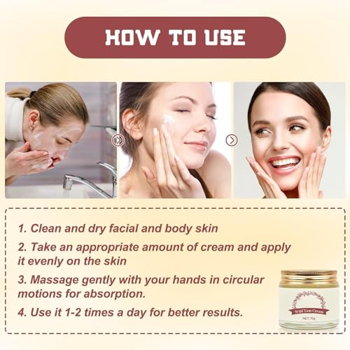 HJFCY 2Pack-Wild Yam Cream,Wild Yam Cream Organic for Natural Balance,Wild Yam Moisturizing Cream,Women's Organic Wild Yam Root Cream Promoting Women Body Support All Skin Types（70g） - Thumbnail 6